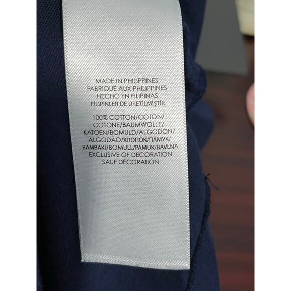 Polo Ralph Lauren T-Shirt X-Lary Navy Flags Preppy Blokecore Sporty - Picture 5 of 6